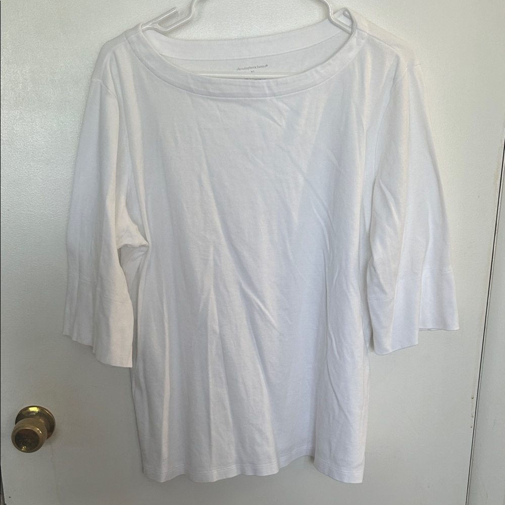 Christopher and Banks Women’s Shirt White Size XL